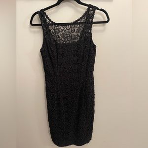 White House Black Market Lace Black Dress. Size 2.